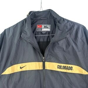 Nike Colorado Buffaloes‎ Jacket Mens XL Full Zip Windbreaker Black Team Issue